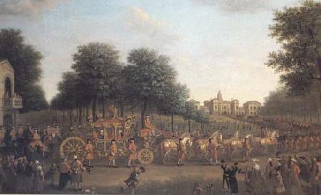 John Wootton George III's Procession to the Houses of Parliament (mk25) oil painting picture